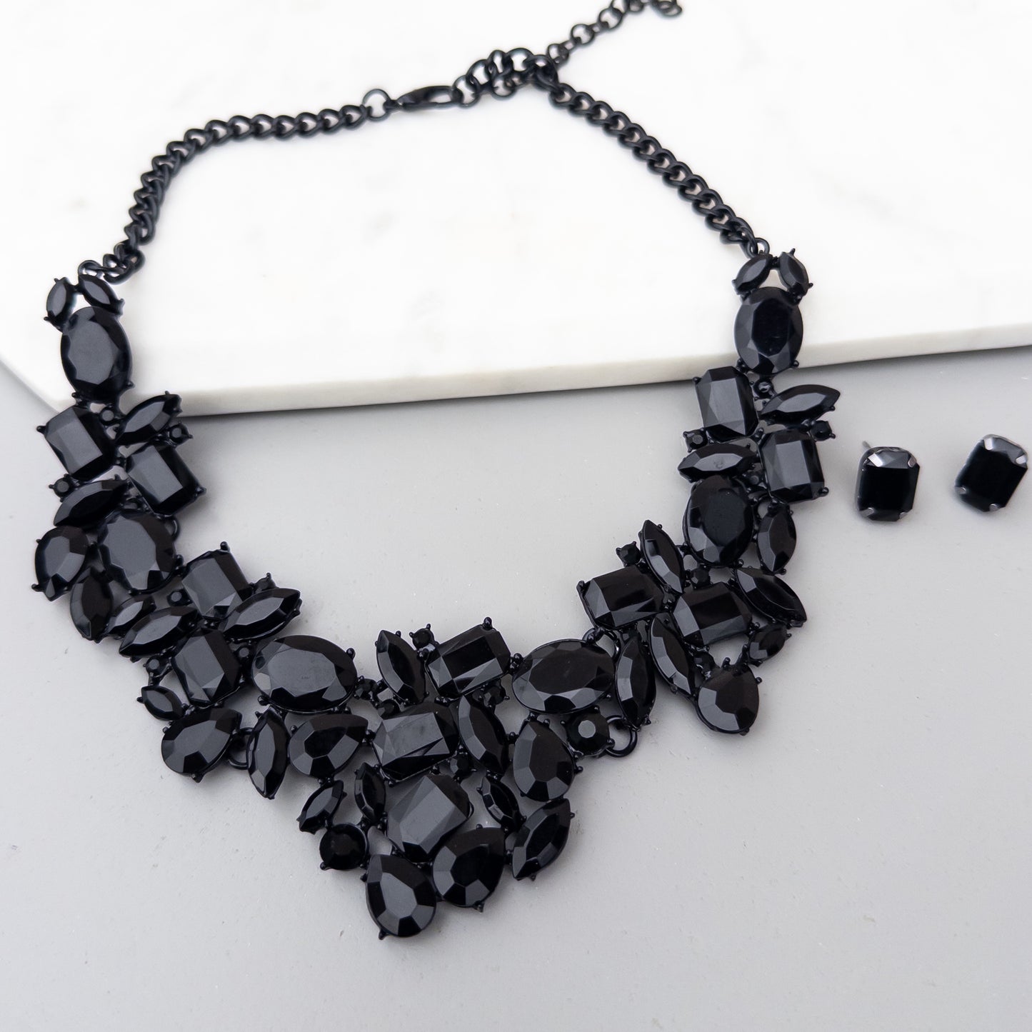 Colier și cercei Black Glow