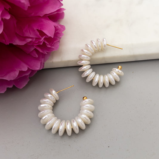Pearl Hoops