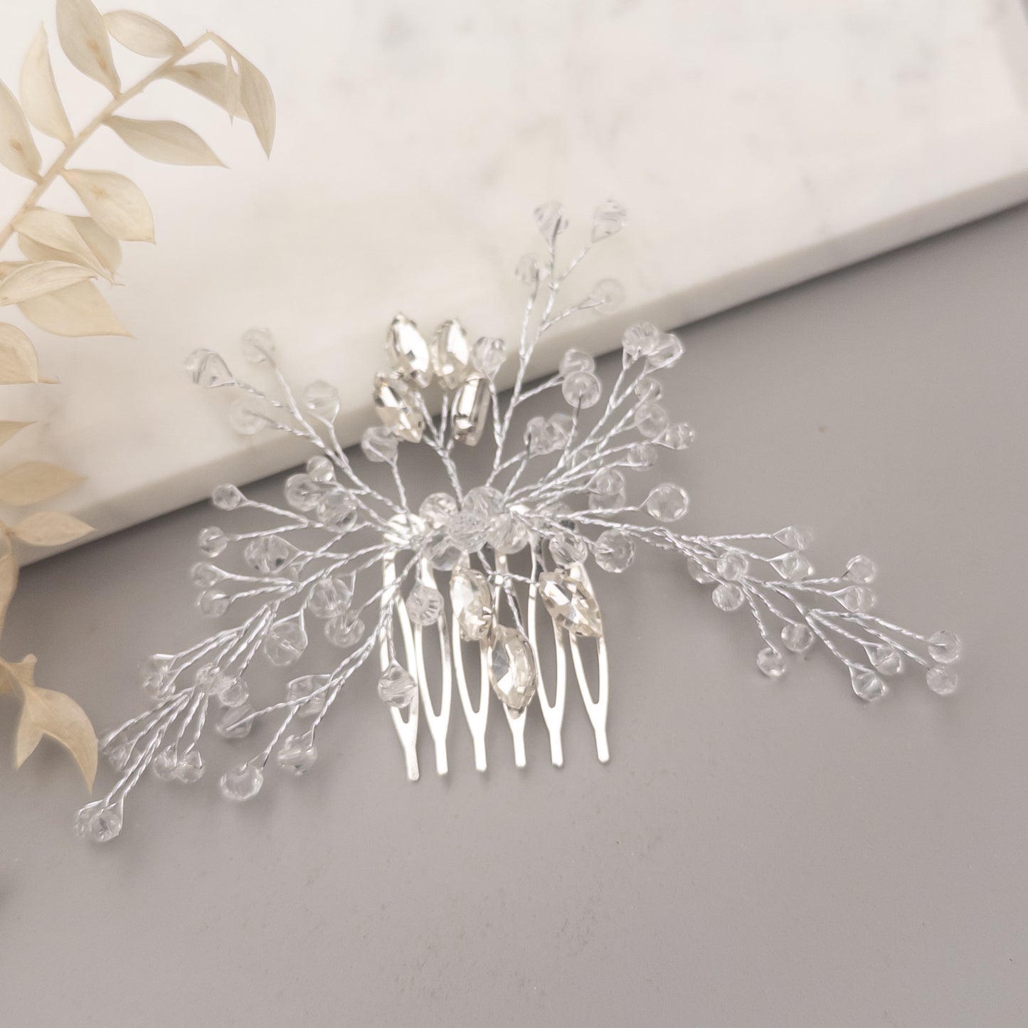 Pieptan decorativ Pearl Glam