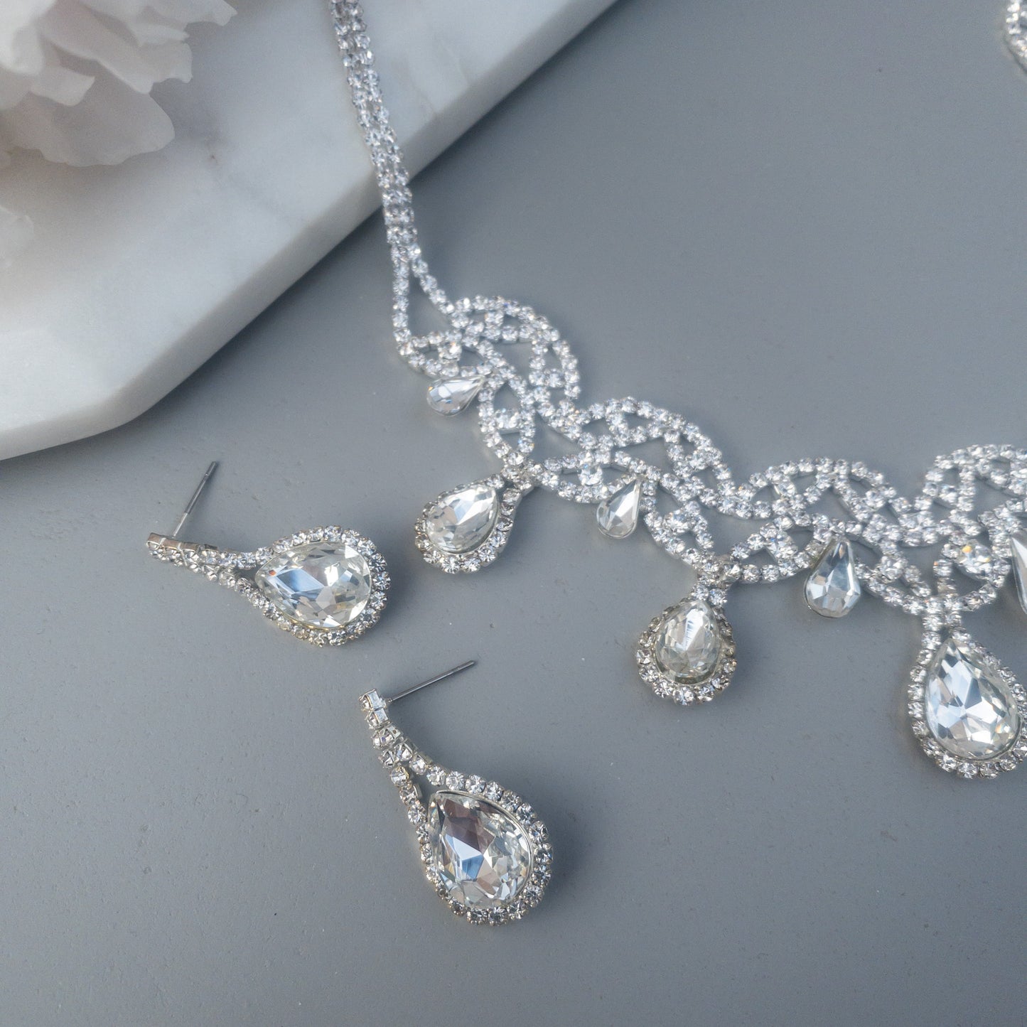 Colier și cercei Crystal Magic
