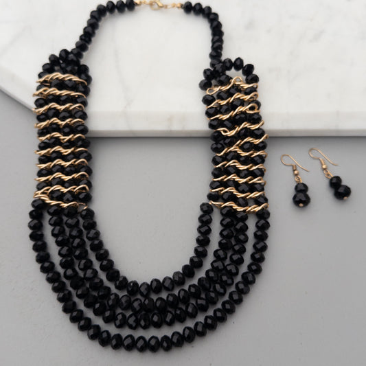 Colier și cercei Miranda