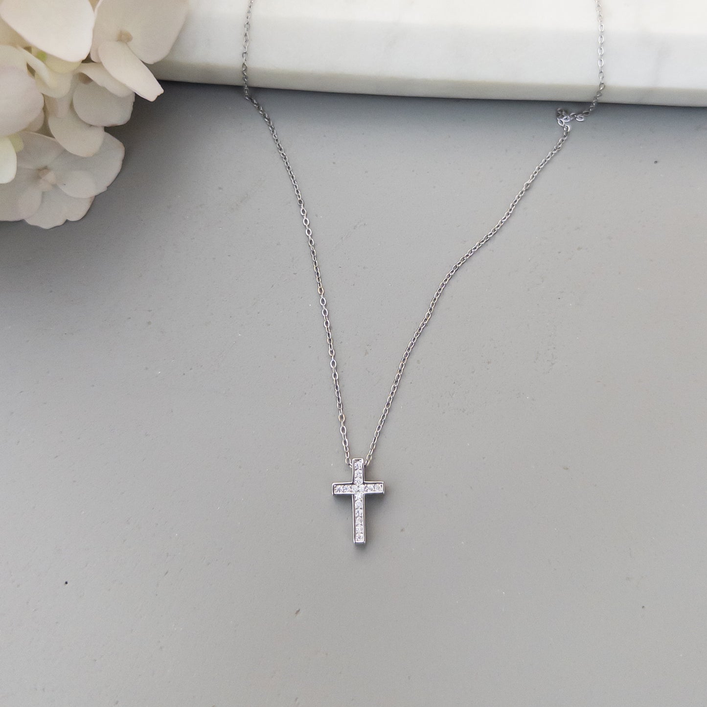 Colier Silver Cross