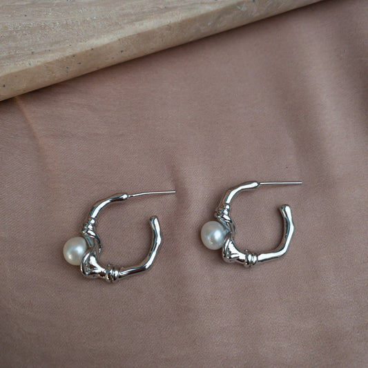 Pearl Hoops