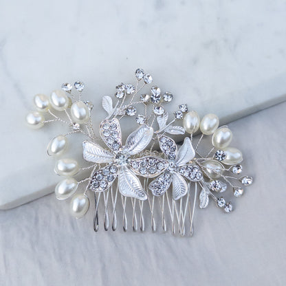 Pieptan decorativ Pearl Glam