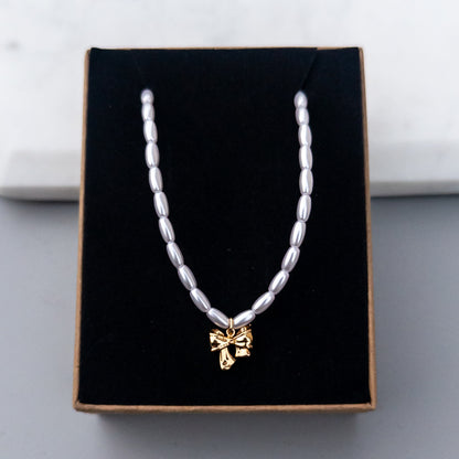 Colier Golden Bow