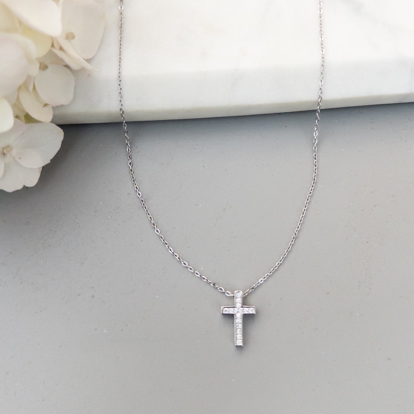 Colier Silver Cross
