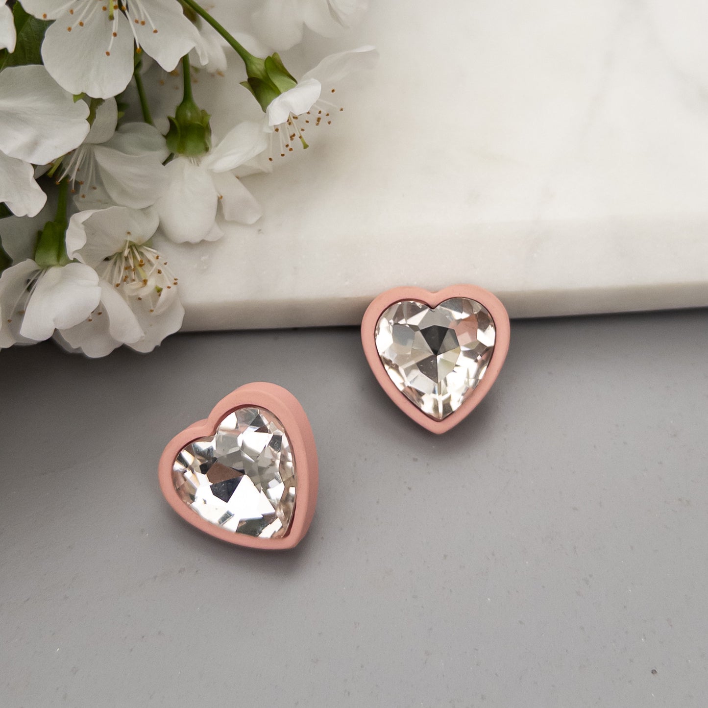 Cercei Pink Heart
