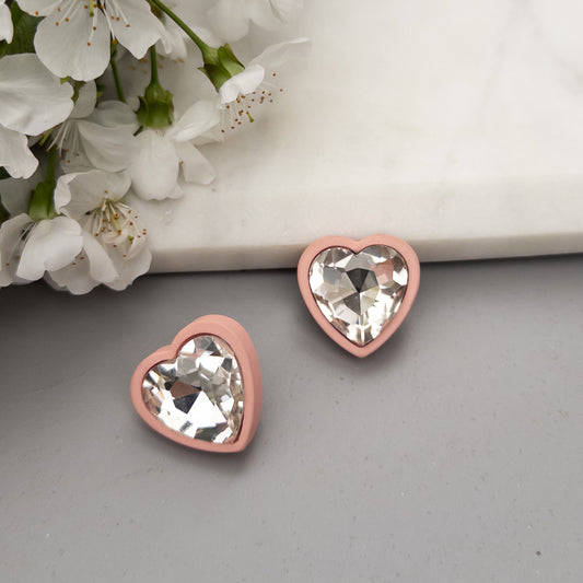 Cercei Pink Heart