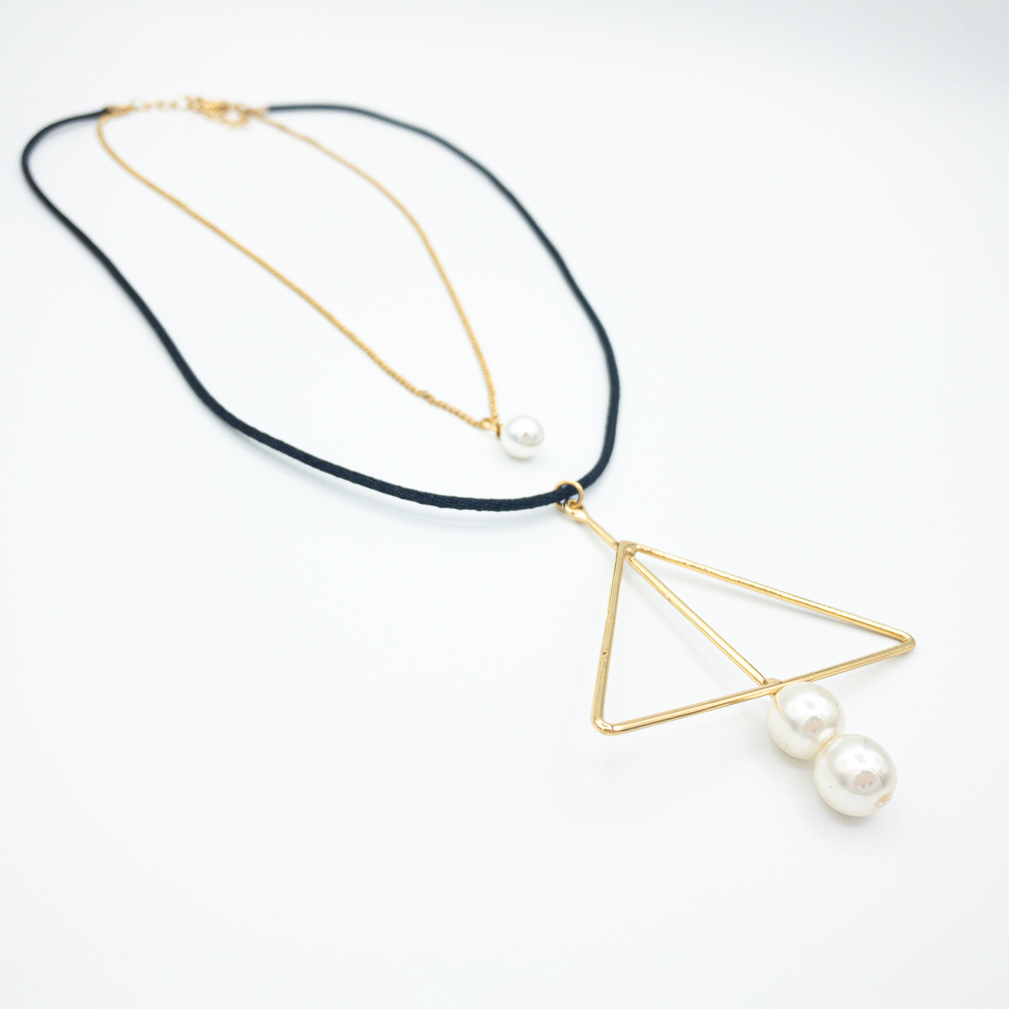 Colier Pearl Triangle