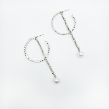 Cercei Pearl Hoops