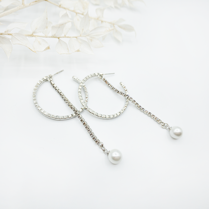 Cercei Pearl Hoops