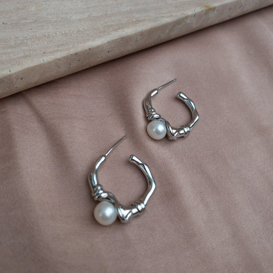 Pearl Hoops