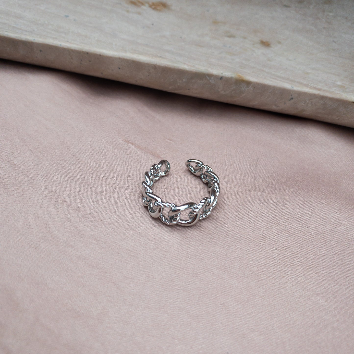 Inel Silver Chain